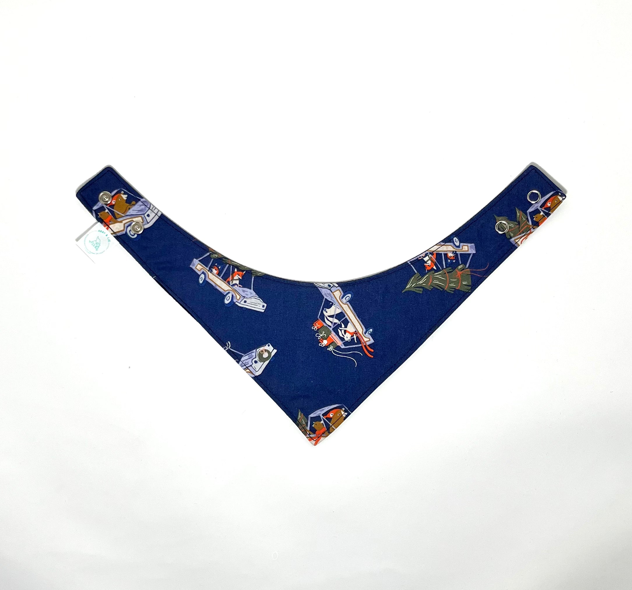 Foulard à motifs d’animaux en voiture de Noël